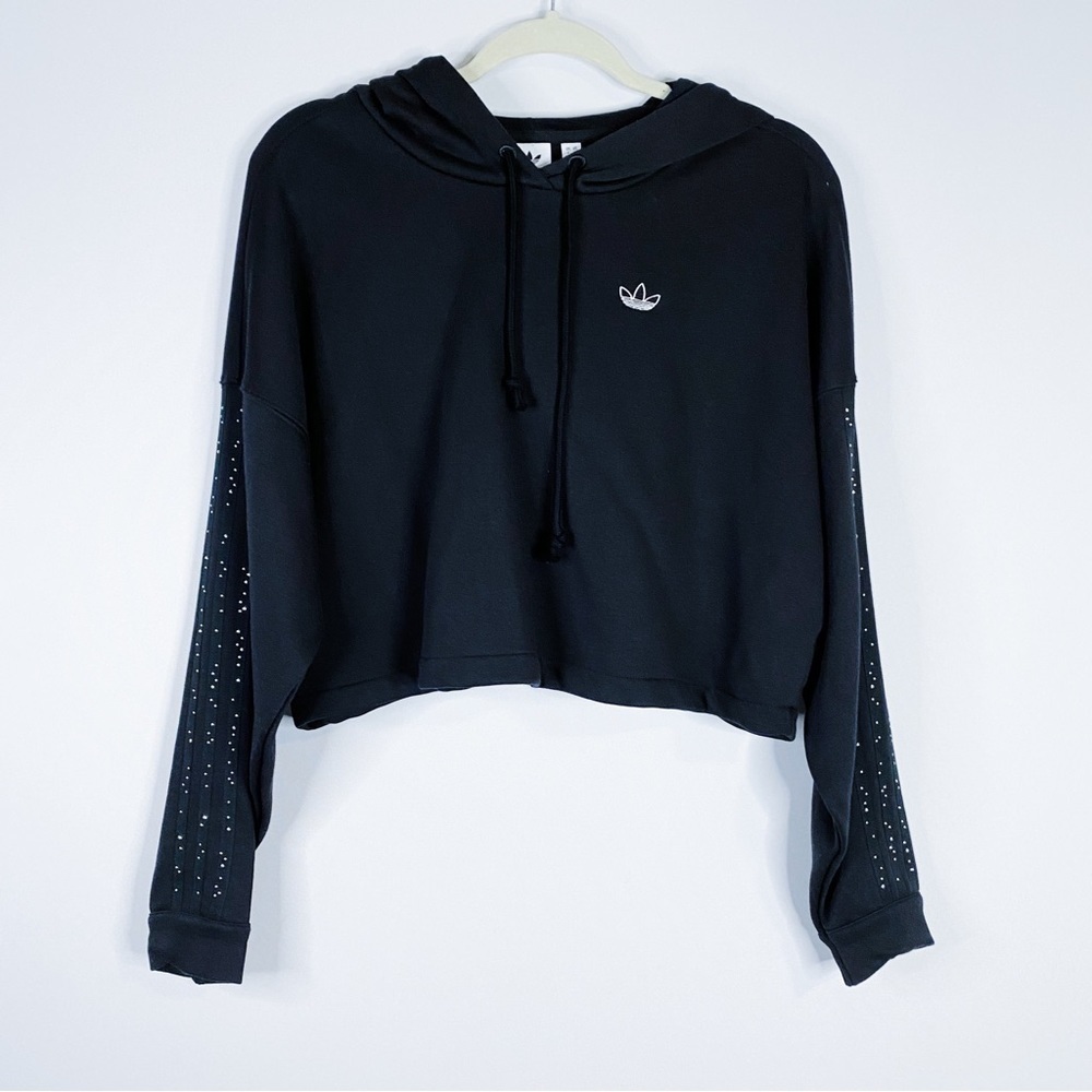 Adidas - Rhinestone Embellished Crop Jacket - Picture 2 of 5